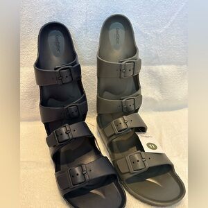 Men’s Size 11 NEW 2 Pair  GRAY & NAVY Goodfellow & Co  Sandal